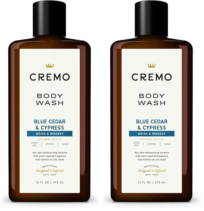 First-Class Cremo Body Wash for Men Rich-Lathering Cypress and Cedar 16 Fl Oz Flexible