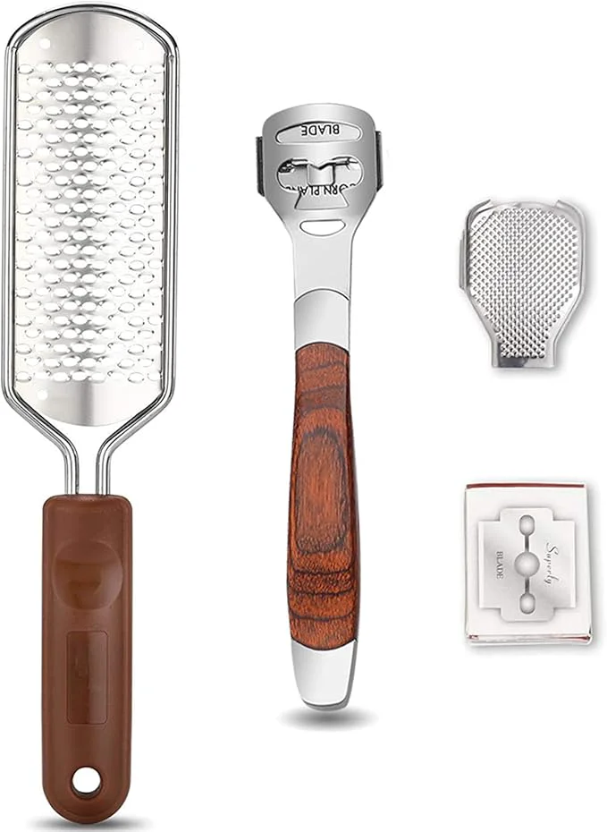 High-Grade Colossal Foot Rasp Wood Handle Callus Shaver Pedicure Foot File Kit Expertly Made