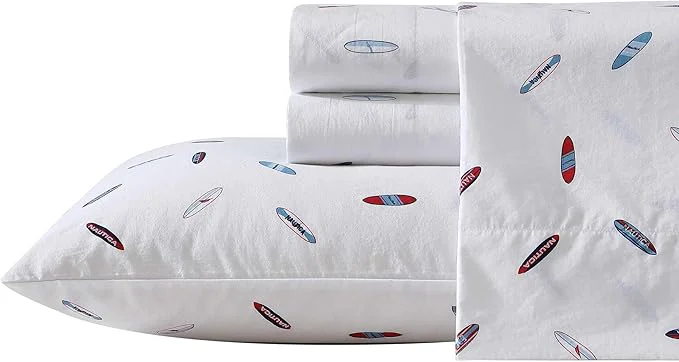 Prestigious Nautica – King Sheets Cotton Percale Bedding Set Casual Home Decor High Surf Navy King Artisan