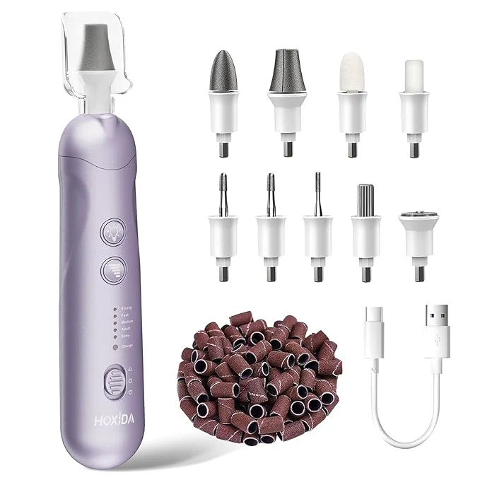 First-Class Professional Manicure Pedicure Kit Cordless Electric Nail File Set Pure