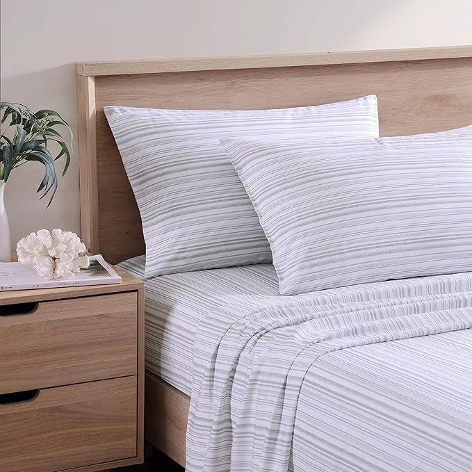Superior Tommy Bahama – Queen Sheets Cotton Percale Bedding Set Crisp amp Cool Stylish Bedding Set Kahanu Stripe Grey Queen Efficient