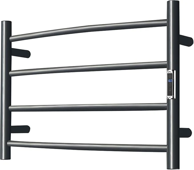 Luxury Towel Warmer with Built-in Timer Bathroom Wall Mounted Bath Towel Heater Detailed