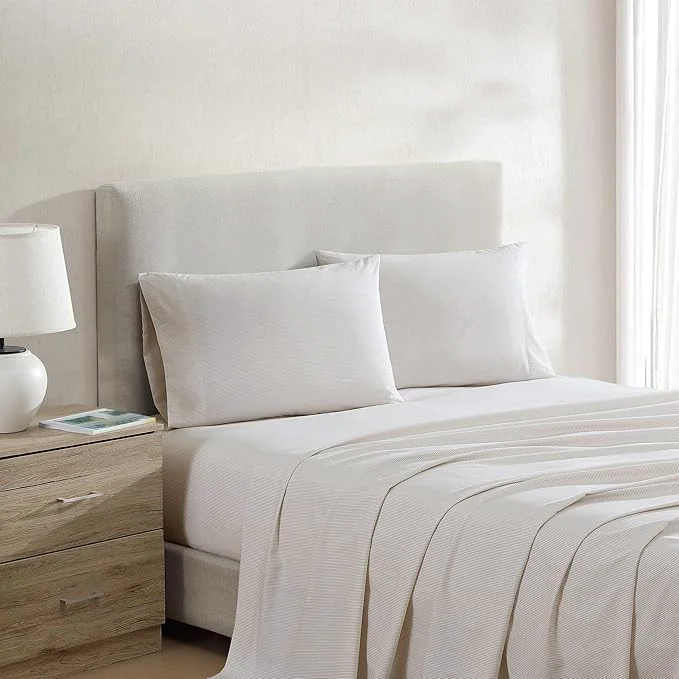 Easy-to-Use Nautica – Twin Bed Sheets Lightweight Cotton Percale Bedding Set with Matching Pillowcase Crisp amp Cool Dorm Essentials Oeko-Tex Penny Pinstripe Brown Trendy