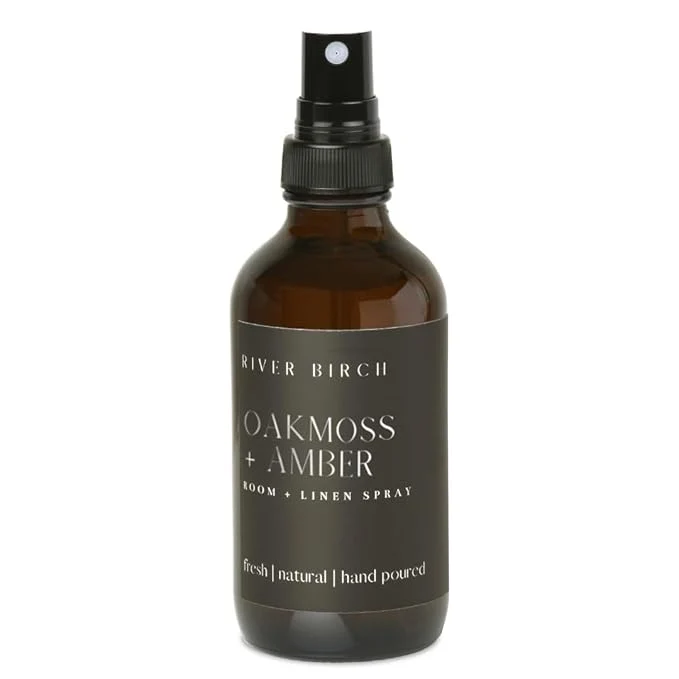 Organic River Birch Oakmoss Amber Scented Linen and Room Spray Home Fragrance 4 Prestigious