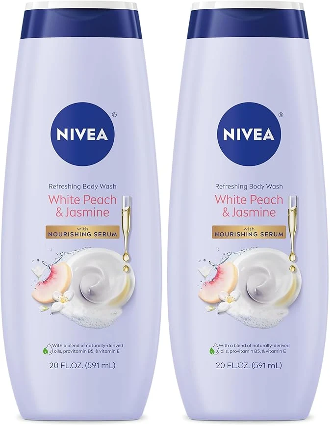 Breathable NIVEA Refreshing White Peach and Jasmine Body Wash Proven