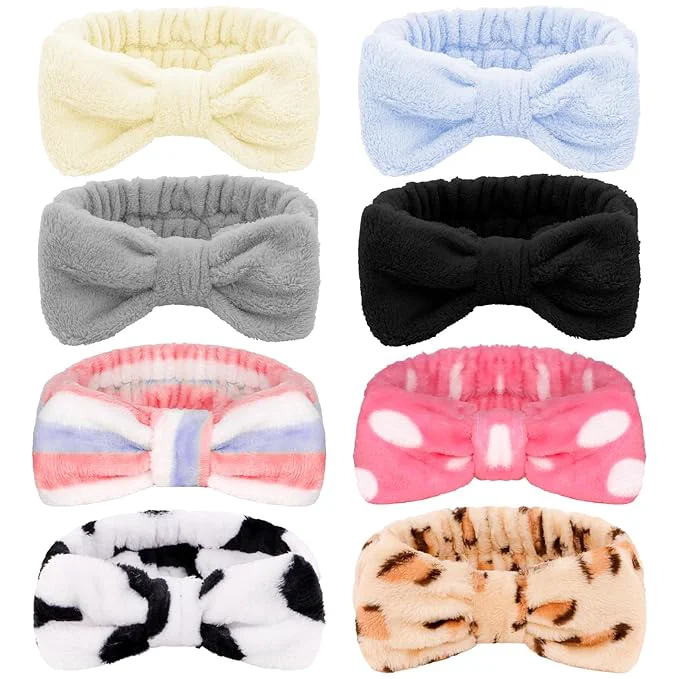 Original Ondder 8 Pack Spa Headbands for Face Washing Refined
