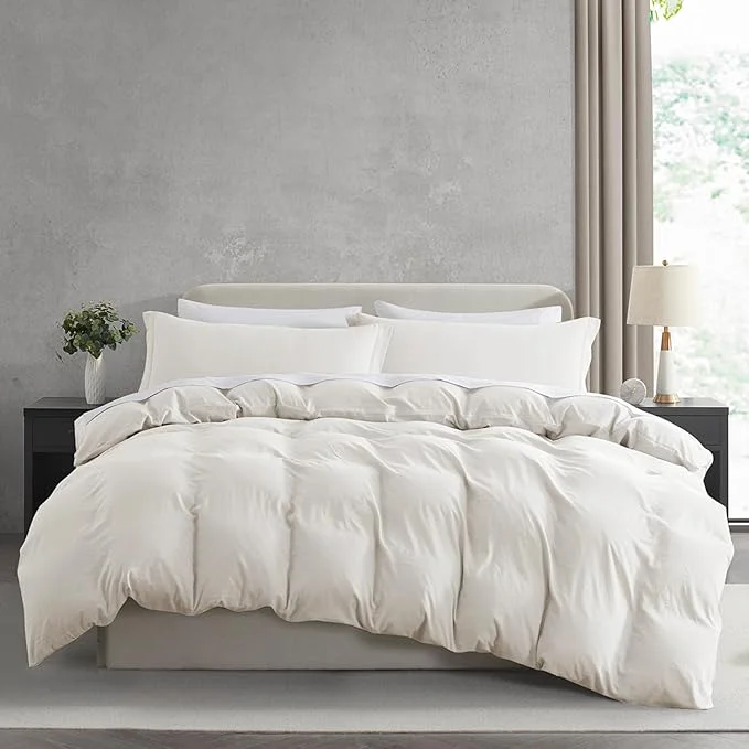 Premium Nestl Off White Duvet Cover King Size – Soft Prewashed King Duvet Cover Set 3 Piece with Zipper Closure 1 Duvet Cover 104×90 inches and 2 Pillow Shams – No Comforter Detailed