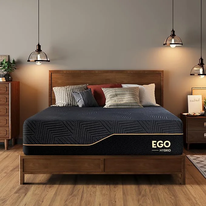 First-Class MLILY EGOHOME 14 39 39 Hybrid Queen Mattress Memory Foam Pocket Spring Mattress with Cooling Cover Bed in a Box CertiPUR-US Targeted Support Pressure Relief 60 39 39 x80 39 39 x14 39 39 Black Healthy