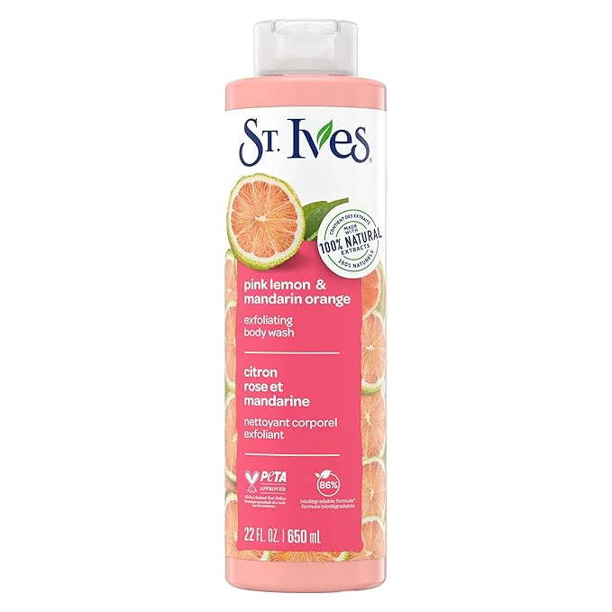 Flexible St. Ives Body Wash Pink Lemon and Mandarin Orange 22 Ounce Powerful