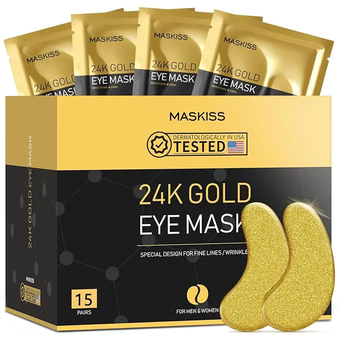 Outstanding Maskiss 24k Gold Under Eye Patches eye mask Collagen Skin Care Products Clean