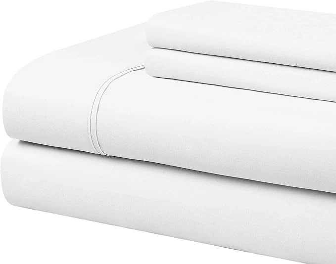 Professional Cathay Home Essentials Ultra Soft Hypoallergenic Wrinkle Resistant Double Brushed Microfiber Bedding Sheet Set White Twin High-Performance