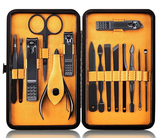 Carefully Designed Professional Stainless Steel Nail Clipper Travel Grooming Kit Nail Tools Detailed