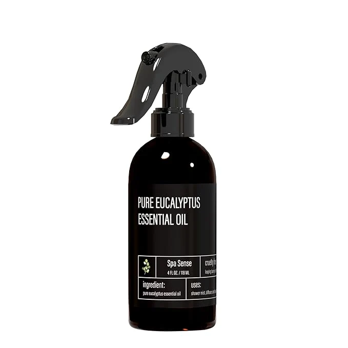 Detailed Spa Sense Pure Eucalyptus Oil Shower Mist and Steam Room Spray Minimalist