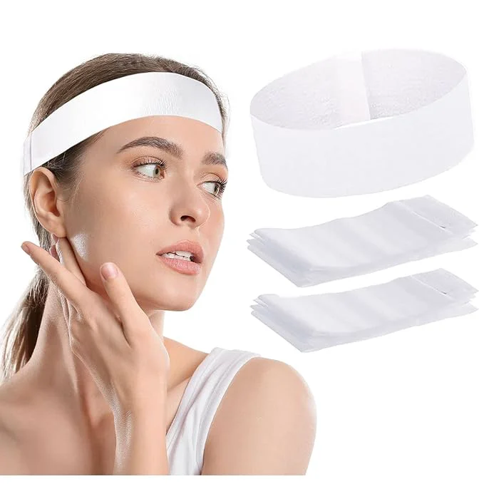 First-Class 100 Pieces Disposable Facial Headbands Durable