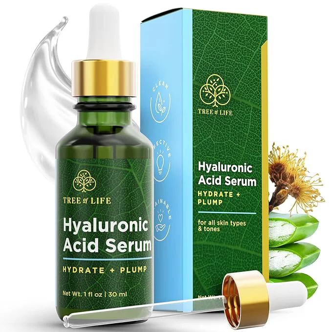 Sustainable Tree of Life Beauty Hyaluronic Acid Serum Skin Brightening Face Oil Selected