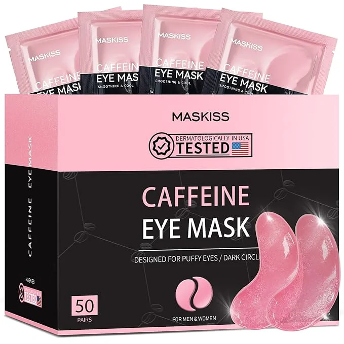 Breathable Maskiss Under Eye Patches Caffeine Eye Masks Reusable