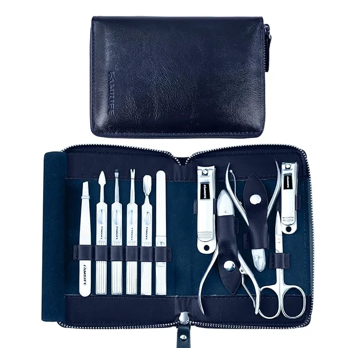 Artisan Manicure Kit FAMILIFE Professional Manicure Set Nail Kit 11 in 1 Stainless Dependable