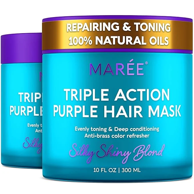 High-End MAREE Deep Conditioning Purple Hair Mask Soft