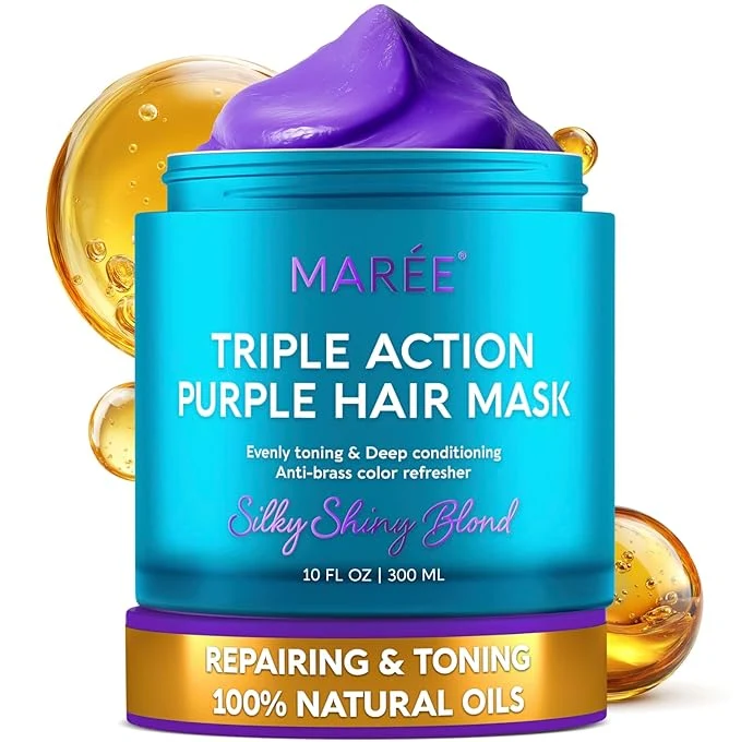 Enhanced MAREE Deep Conditioning Purple Hair Mask Fine