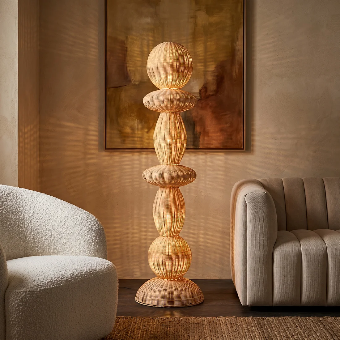 Secure Tao rotan vloerlamp 175 cm Advanced
