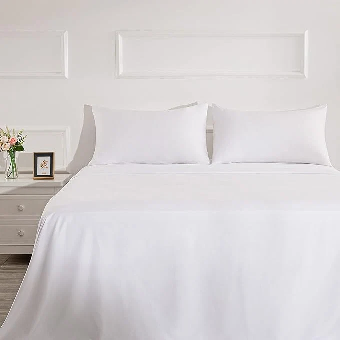 Exceptional Season Twin Size Bed Sheet Set – 3 Piece White Super Soft Microfiber 1800 Thread Count Luxury Egyptian Sheets with 16-Inch Deep Pocket Wrinkle and Hypoallergenic Expertly Made