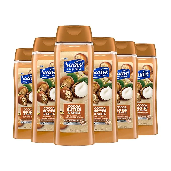 Comfortable Suave Moisturizing Body Wash Cocoa Butter and Shea Traditional