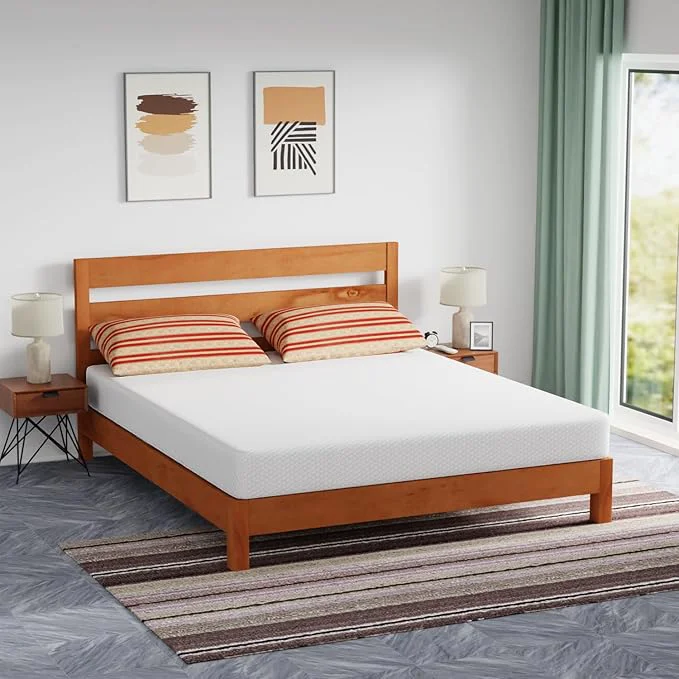 Natural FDW 8 Inch California King Mattress Medium Firm Gel Memory Foam Mattress White Bed in a Box CertiPUR-US Pressure Relief Cooling Ventilated Foam Washable Removable Cover Recyclable