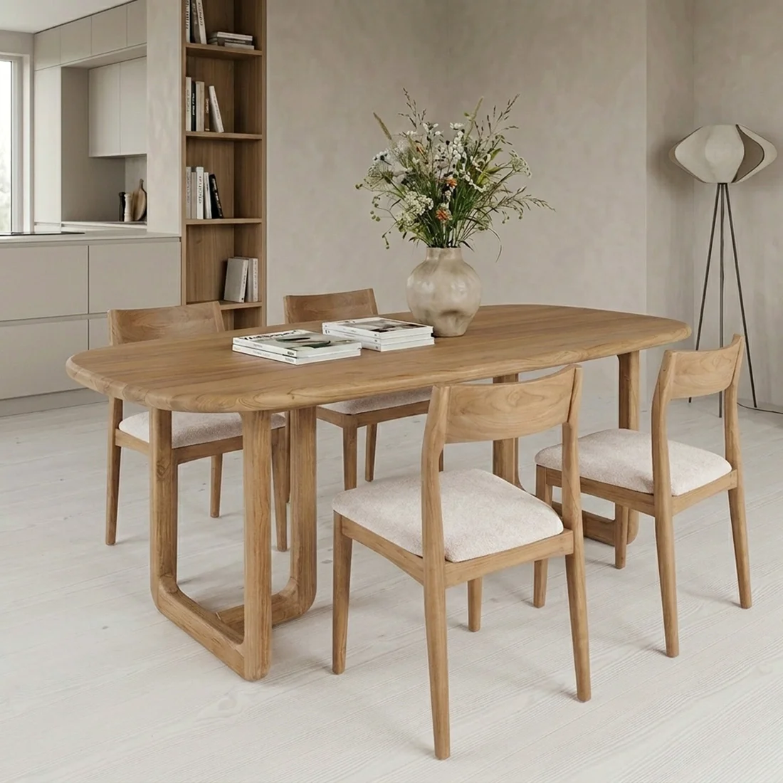 Enhanced Invierno teak dining table Quality
