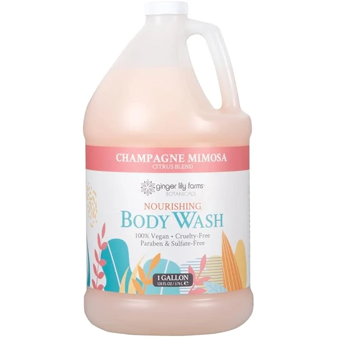 Sustainable Ginger Lily Farms Botanicals Nourishing Body Wash Champagne Mimosa Vegan World-Class