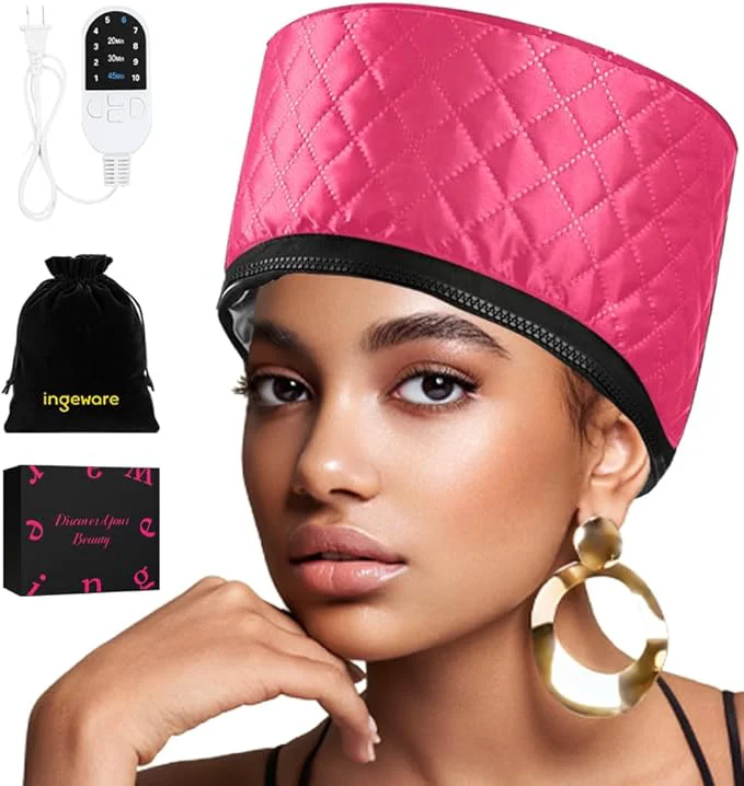 Elegant Heat Cap for Deep Conditioning Ingeware Thermal Cap for Hair Steamer Cap for Powerful