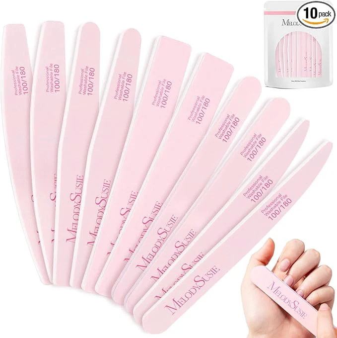 MelodySusie Nail File Kit Professional Manicure Pedicure Supplies Genuine