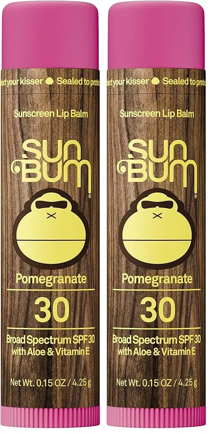 Authentic Sun Bum SPF 30 Sunscreen Pomegranate Lip Balm Comfortable