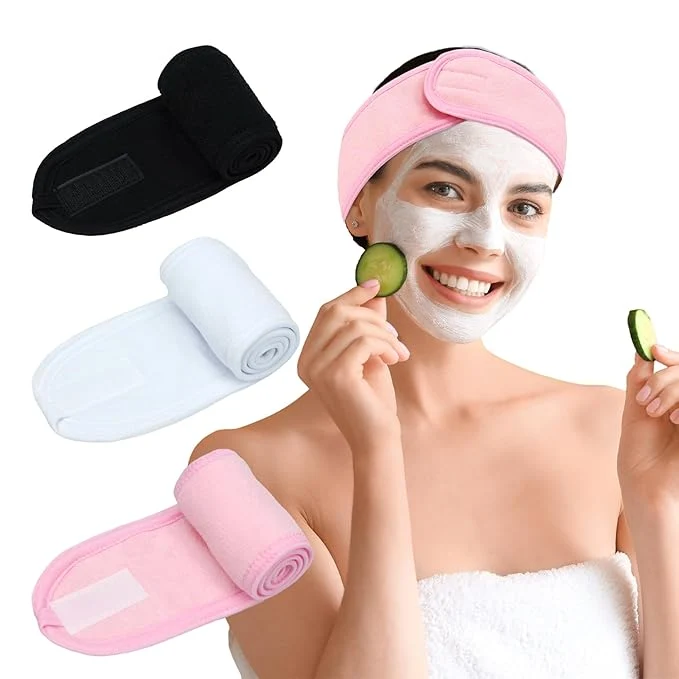 Efficient 3 Pack Facial Spa Headband for Women Lightweight