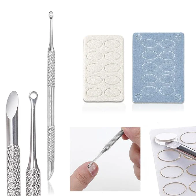 Fast Pre-treatment Cuticle Pusher Russian Prep Nail Pushers Dual Ended Cuticle Safe