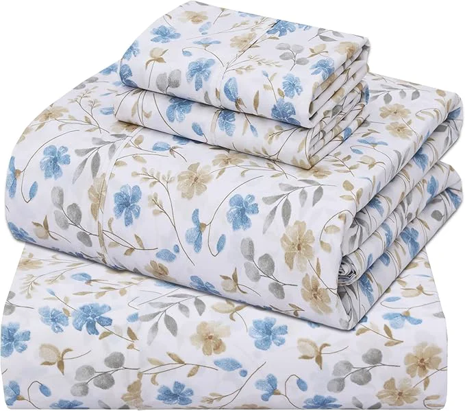 Contemporary ZOYER Cotton Sheets – California King Percale Bedding Cooling amp Breathable Durable with a Crisp Soft amp Comfortable Feel 14 quot Deep Pocket 4-Piece Set Country Coast Next-Generation