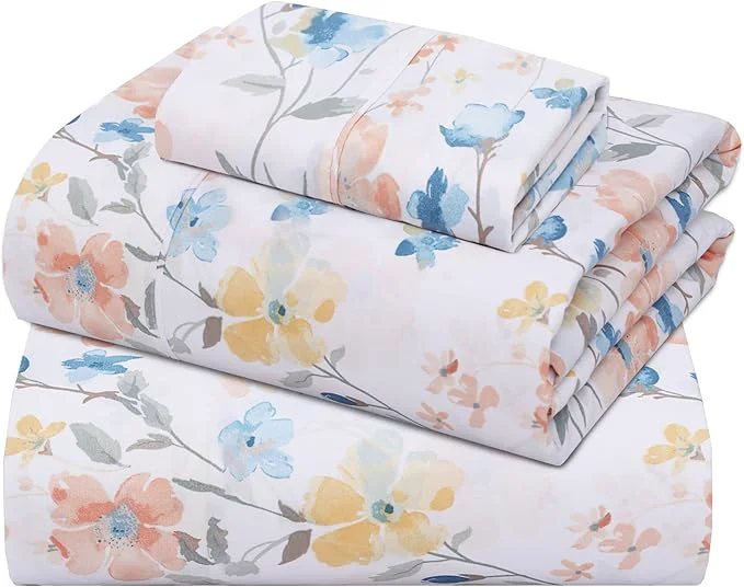 Refined ZOYER Cotton Sheets – Twin Size Percale Bedding Cooling amp Breathable Durable with a Crisp Soft amp Comfortable Feel 16 quot Deep Pocket 3-Piece Set Summer Spring Crafted