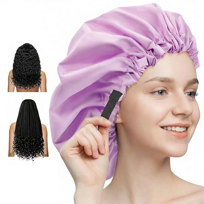 Optimized Aquior Shower Cap Extra Adjustable Shower Caps Crafted