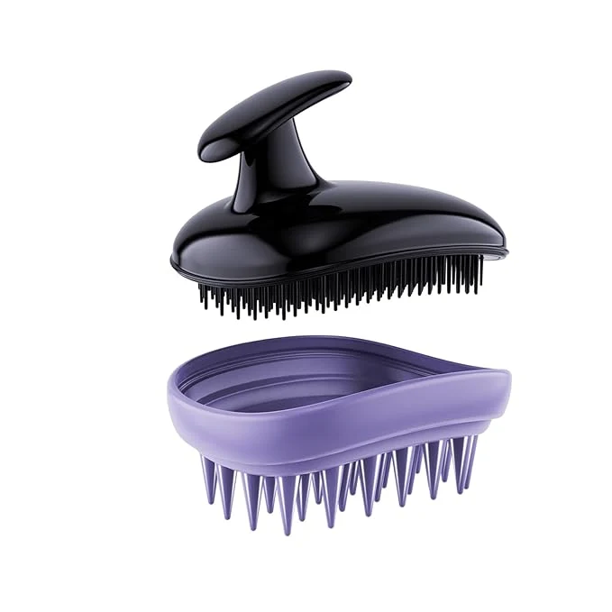 High-Quality 2-in-1 Scalp Massager Shampoo Brush Scalp Scrubber Exfoliator Brush Secure