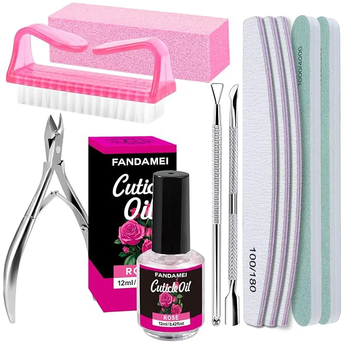 Practical FANDAMEI Nail Files and Buffers Manicure Tools Nail Care Kit Traditional