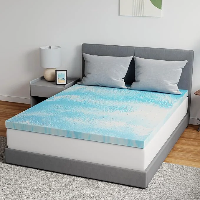 Casual Novilla Memory Foam Mattress Topper Full – 2 Inch Cooling Gel Infused Memory Foam Slow-Rebound Pressure Relief CertiPUR Comfort for Sleeper Sofa RV Camper Dorm Room Top-Quality