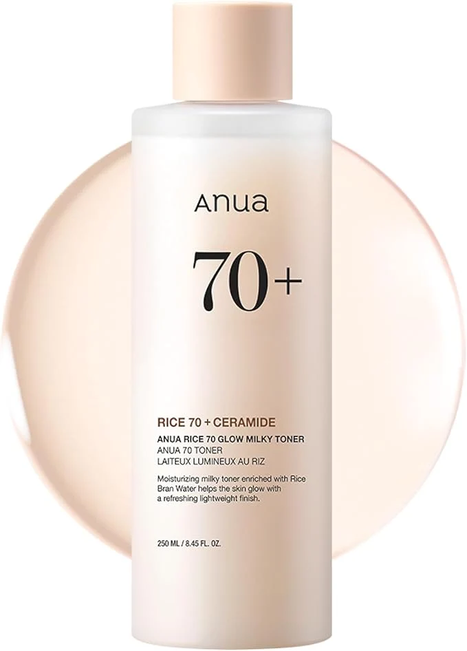 Environmentally Friendly Anua Rice 70 Glow Milky Toner Glass Dewy Skin Hydrating Barrier Care Original Design