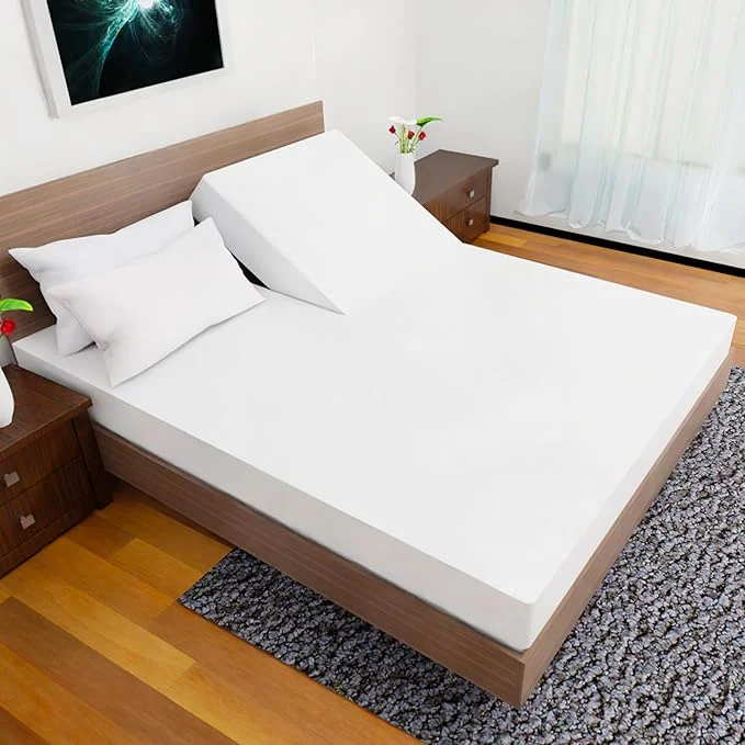 Carefully Designed Split Top Queen Sheets for Adjustable Bed 4Pcs 36 39 39 1 Flat 1 Fitted Sheet amp 2 Pillowcase – 16 Inch Deep Pocket Egyptian Quality Wrinkle- Top Split Queen Sheets Set White Casual