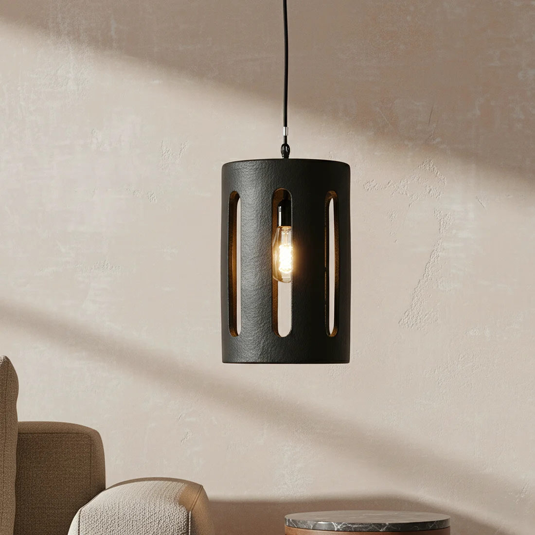 First-Class Terra hanglamp Long Ark zwart Consistent
