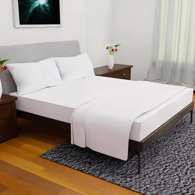 Traditional California King Sheet Sets – 4Pcs Cal King Bedding Set Deep Pocket Double Brushed Microfiber Fade Resistant Soft amp Breathable Bed Sheets for Comfort White Natural