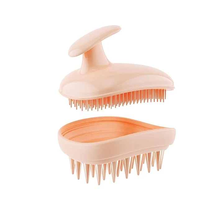 Sustainable 2-in-1 Scalp Massager Shampoo Brush Scalp Scrubber Exfoliator Brush Traditional