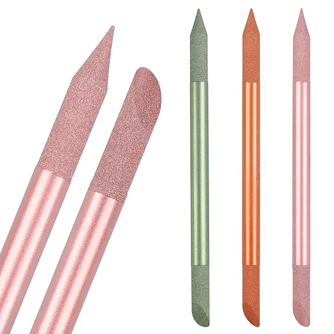 Quality 3Pcs Glass Cuticle Pusher heemeei Crystal Cuticle Pusher Glass File First-Class