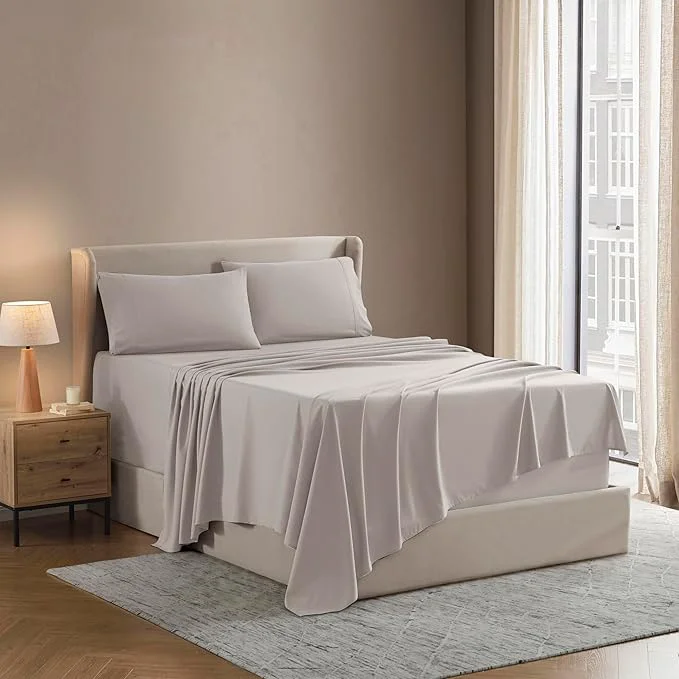 Refined Nestl King Sheet Set – Luxury 1800 Ultra-Soft Microfiber King Bed Sheets – Double Brushed – Deep Pockets – Easy Fit – 4 Piece Set – Bedding Sheets amp Pillowcases King Linen Dependable