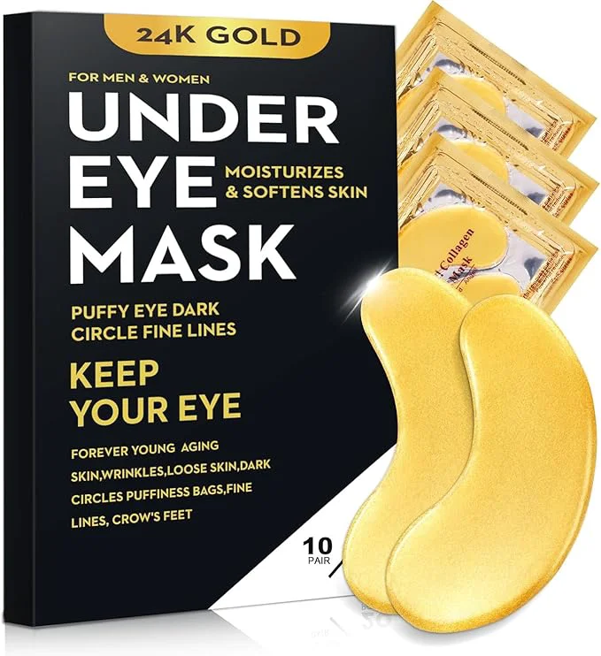 Classic 20Pcs 10Pairs Under Eye Patches Gold Exceptional