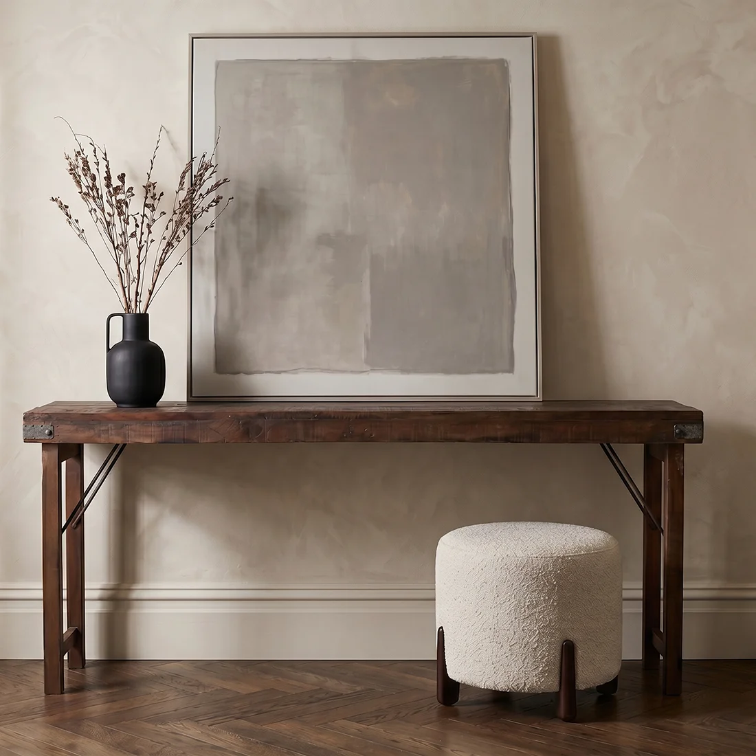 Elite Console tafel bruin opklapbaar Fine