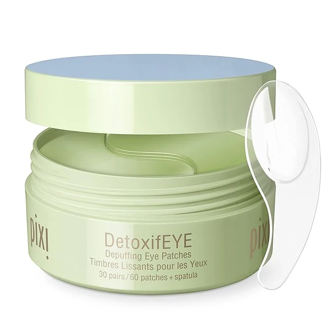 Crafted Pixi DetoxifEYE Depuffing Hydrogel Under-Eye Patches Hyaluronic Acid Caffeine Refined